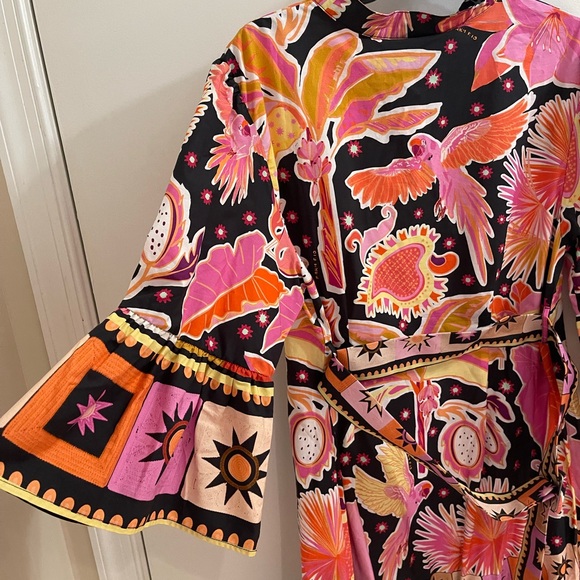 Farm Rio Black Enchanted Mini Dress - Picture 6 of 8